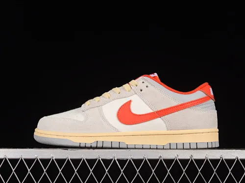 All Categories Nk SB Dunk Series Nk SB Dunk Low Low-top sneakers Cost-effective version Nk Dunk Low 85 "Athletic Department" First year gray and red color SB low-top sports and leisure sneakers FJ5429-133